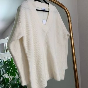 GANNI wool vneck sweater